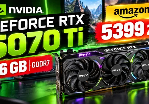 GeForce RTX 5070 Ti z 16 GB pamięci mocno taniej! Amazon zaskoczył ceną karty dla graczy