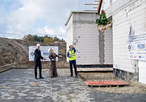 Wiecha na budowie Europejskiego Centrum Copernicus