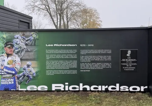 Lee Richardson upamiętniony w Częstochowie. Odsłonięto tablicę poświęconą żużlowcowi