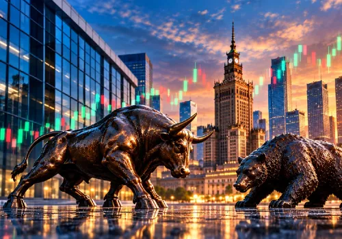Banki napędzają wzrosty na GPW. WIG20 przyspiesza, ale małe spółki i NewConnect pozostają pod presją