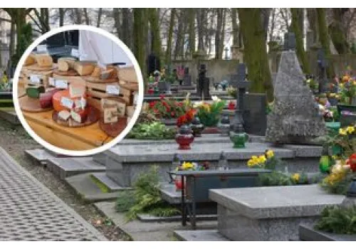 Wszystkich Świętych na bogato. Pod cmentarzem w Lublinie kupisz oscypka, wędzoną rybę i baklawę