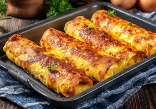 Odparuj farsz pomidorowy. Trik na pieczone naleśniki po meksykańsku