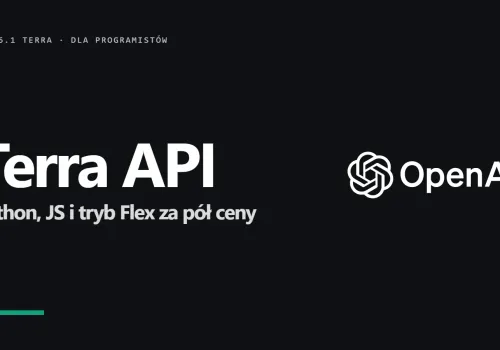 GPT-6.1 Terra API: kod w Pythonie i JS, Flex za pół ceny i mój pomiar