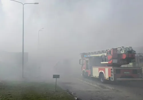 Pożar pod Jarocinem. Zagrożony dom jednorodzinny. Strażacy w akcji