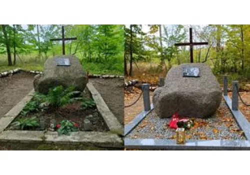 Łobżenica: Odnowiono miejsce pamięci ofiar w Lesie Łobżonka