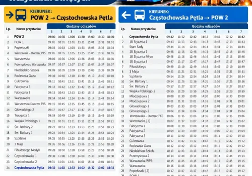 Będą dodatkowe kursy Wieluńskiej Komunikacji Gminnej 1 listopada