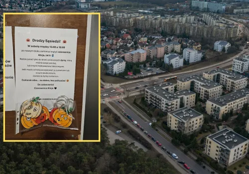 5-latka napisała kartkę do sąsiadów w sprawie Halloween. Ktoś ją zerwał