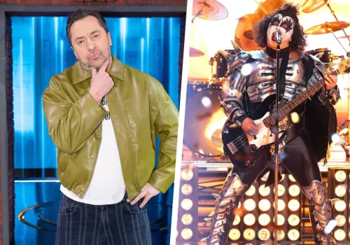 Marcin Miller w rockowym wydaniu jako Gene Simmons z Kiss w „TTBZ”. Najlepszy występ?