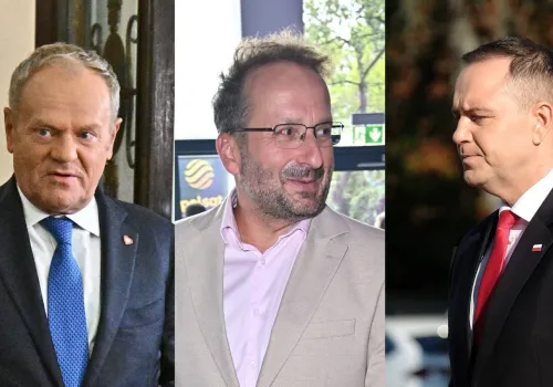 Robert Górski z Kabaretu Moralnego Niepokoju wyśmiewa Tuska i Nawrockiego. Ujawnił, co powiedział mu premier