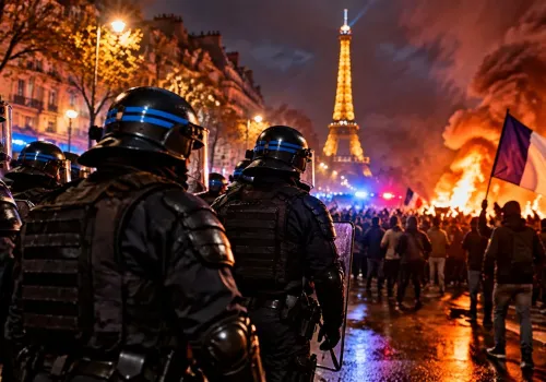 Francja na krawędzi paraliżu w Halloween. 70 tysięcy policjantów na ulicach