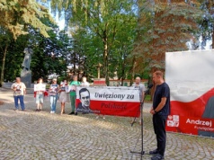 52. miesięcznica solidarności z Andrzejem Poczobutem w Białymstoku