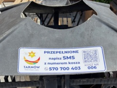 Przepełniony śmietnik w Tarnowie? Mieszkańcu, wyślij SMS!