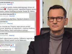 Kondolencje dla Morawieckiego po śmierci mamy. 