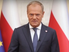 Nagranie Tuska tuż przed uroczystością. 