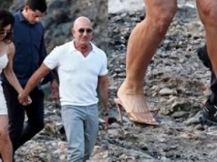 Lauren Sanchez walczy o życie w wysokich szpilkach na kamienistej plaży. Poświęcenie godne ikony mody?