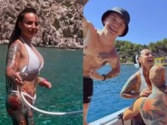 Kamila Wybrańczyk W BIKINI szaleje na jachcie z Arturem Szpilką. Towarzyszy im... Mini Majk. Fajna ekipa?
