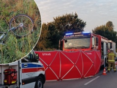 Poranna tragedia w Żerdzi na Lubelszczyźnie. Potrącony rowerzysta nie żyje