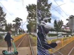 Nastolatek wjechał hulajnogą pod tramwaj. Miał słuchawki w uszach