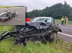 Śmiertelny wypadek na drodze S22. Nie żyje motocyklista