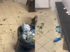 Obrzydliwy syf. W takim stanie piłkarze z Izraela zostawili szatnie w Częstochowie [VIDEO]