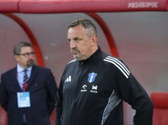 Mariusz Misiura był u sędziów po meczu w Łodzi. 