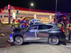 Nocny wypadek na ul. Bocheńskiego. Pijany kierowca jechał pod prąd