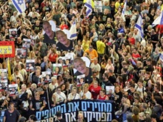 Masowe protesty w Tel Awiwie przeciw planom Netanjahu eskalacji wojny w Gazie