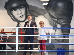 Prezydent w klubie bokserskim! 