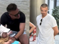 Marcin Hakiel posadził syna w morzu. Internauci zaniepokojeni, lekarka przestrzega