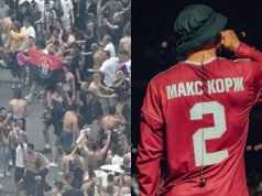 Banderowskie flagi na koncercie białoruskiego rapera na Narodowym