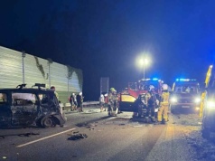 Wypadek 4 aut. 6 osób rannych (ZDJĘCIA)