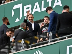 Nawrocki na meczu Lechii Gdańsk. Wymowna reakcja kibiców