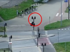 Policyjny dron sprawdzał zachowanie rowerzystów w Bydgoszczy [wideo]