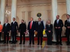 Europejscy przywódcy u Trumpa: 