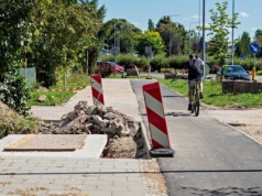 Ścieżki w budowie, rowerzyści już korzystają [ Społeczeństwo ]