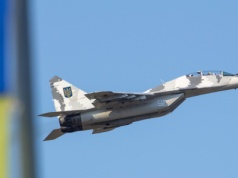 Nocna katastrofa lotnicza w Ukrainie. Myśliwiec rozbity, pilot nie żyje