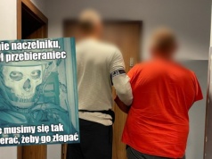 Międzyrzecze: chłop w prześcieradle spuszczał paliwo z ciężarówek, ale pomimo zbrodniczego geniuszu został ujęty
