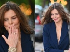 Dawno niewidziana Renata Gabryjelska posyła buziaczki fotografom. 53-latka wpadła do 