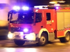 Pożar w garażu podziemnym w Ząbkach.