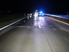 Chciał przebiec w poprzek autostrady, zginął na miejscu