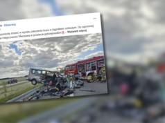 Tragiczny wypadek na S7. Bus zderzył się z ciągnikiem. Zginęły cztery osoby