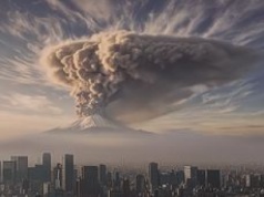 Tokio po erupcji Fuji. Miasto z pomocą AI ostrzega mieszkańców