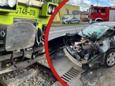 Piła: Zderzenie pociągu z samochodem osobowym