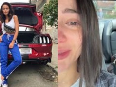 Honorata Skarbek SZLOCHA w Mustangu, którego zamierza sprzedać: 