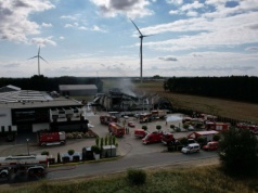 Pożar hali magazynowej!