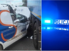 Zderzenie auta dostawczego z ciężarówką pod Tworzyjanowem