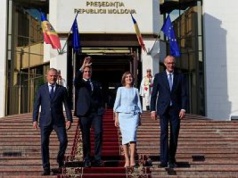 Liderzy UE świętują niepodległość wraz z Mołdawią. Wsparcie przed krytycznymi wyborami