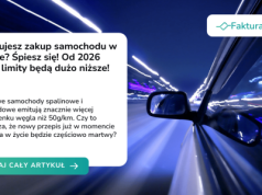 Planujesz zakup samochodu w firmie? Śpiesz się! Od 2026 roku limity będą dużo niższe!