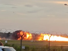 Katastrofa polskiego F-16 w Radomiu. Potwierdzono śmierć pilota [FILM]