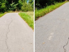 Nowa droga rowerowa na wale w Płaszowie już pęka. Konieczny przegląd gwarancyjny